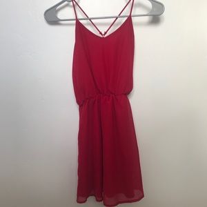 Mini dress red